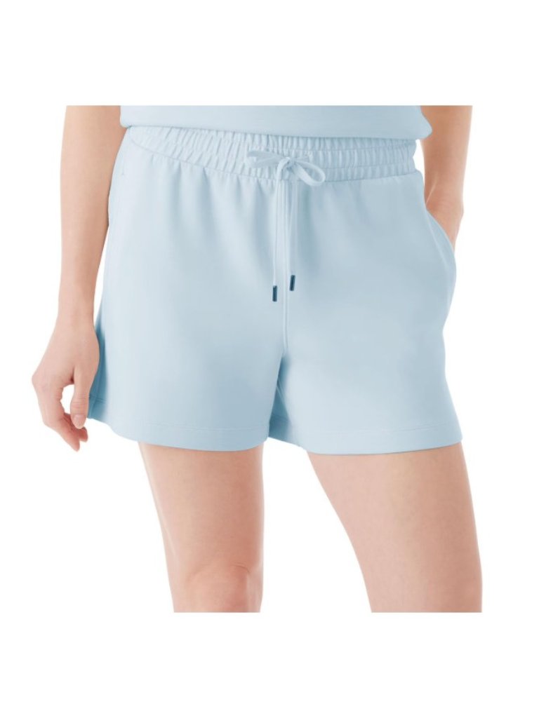 Member's Mark Women's Light Blue Sandwash Shorts-Elastic Waist-Size Small - Nwt